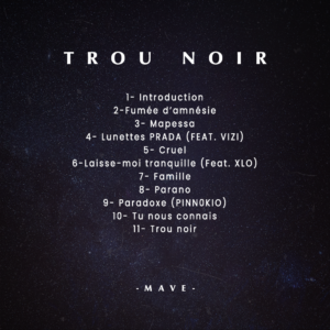 Trou Noir - Tracklist